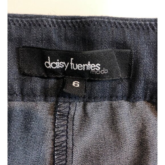 Daisy Fuentes Women's Size 6 Gray Pull On Elastic Waist Stretch Knit Pants - Picture 7 of 9